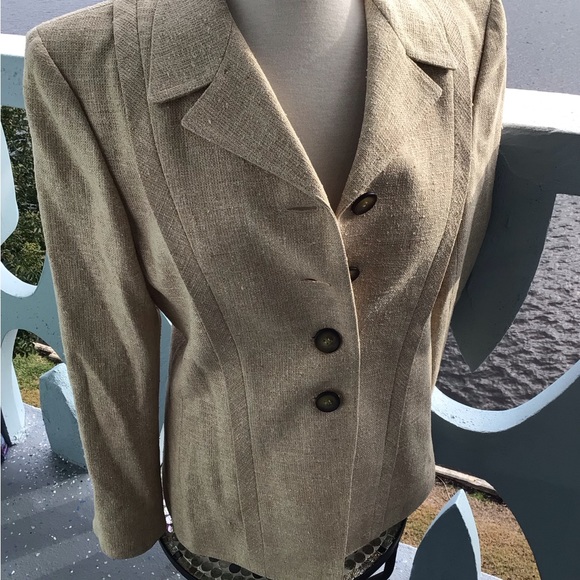 Valentino Boutique Tessuto Cloth 4 Button Blazer Jacket Vintage Size 12 Italy - Picture 6 of 16
